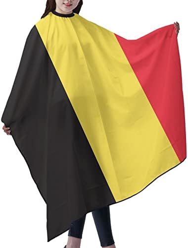 Наметало За Рязане Под Флаг Белгия, Престилка За Стригане, Салонная Наметало 55x66 Инча, Водоустойчив Регулируема Наметало