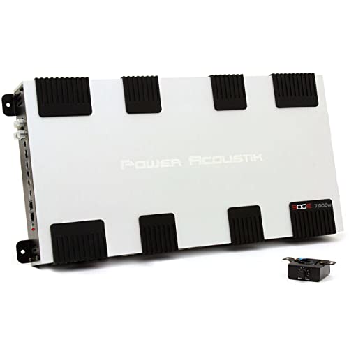 Моноблочный усилвател pkg Power Acoustik EG1-7000D мощност 7000 W + 4-канален усилвател с мощност 1000 W EG4-1000