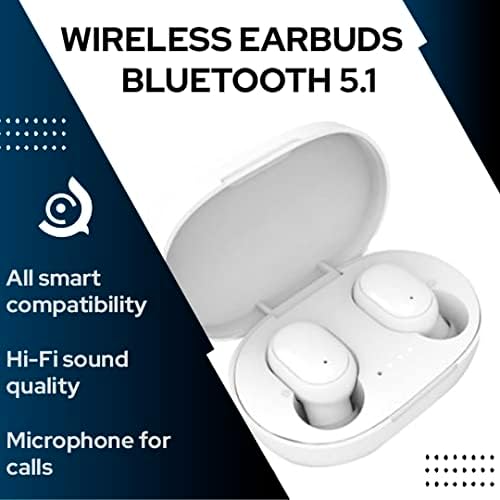 Безжични слушалки cubaco Bluetooth 5.1 in Ear Леки слушалки с вграден микрофон, ipx4 водоустойчив, вълнуващ звук премиум-клас,