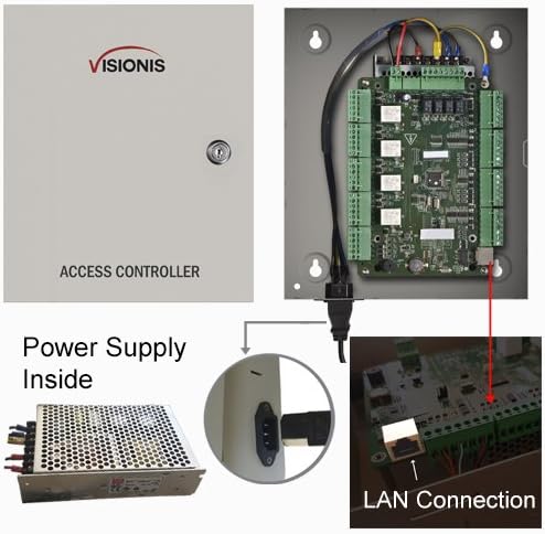 Visionis спк стартира строителни-8056 Електромагнитни заключващи за контрол на достъпа до четири вратата да се