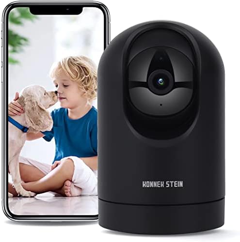 Камера за сигурност KONNEK STEIN 1080P (само 2,4 G), следи бебето на 360 градуса за домашна сигурност, Умна Домашна камера