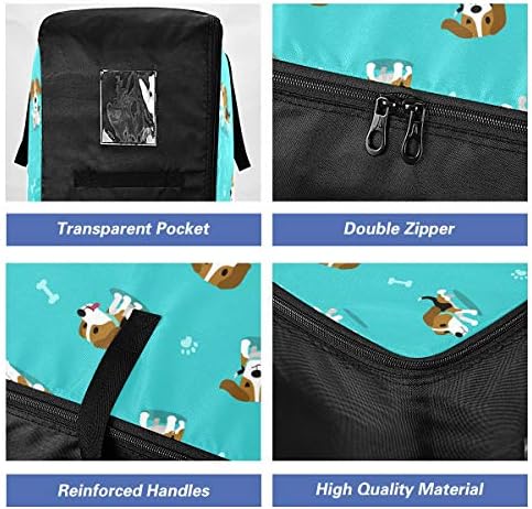 N/A Чанта за съхранение на дрехи, Легла за Завивки, Големи Голям Чанта-Органайзер за Сладка Анимационен Куче, Чанта-Органайзер