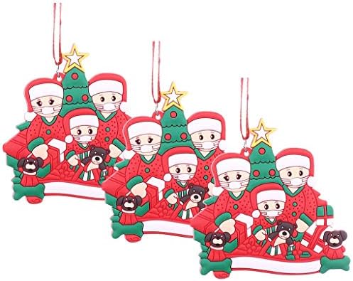 Коледна украса 2020 година запазена украшение Персонализирани семейно празнична украса, окачени големи кристални декорации за