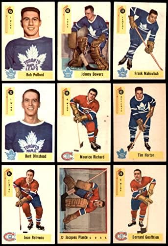 1958-59 Паркхерст Хокей на лед и Почти Пълен комплект (Hockey Set) VG/EX+