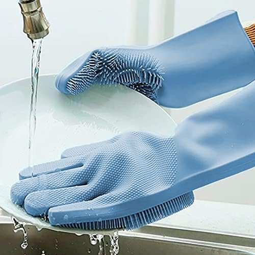 Висококачествени Многократна употреба Кухненски Губчатые Ръкавици За миене на съдове, Многоцелеви Огнеупорни