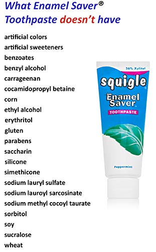 Паста за зъби Squigle Enamel Saver (профилактика и лечение на язвена болест) Предпазва от Кариес, Perioral дерматит, Неприятна миризма в устата, Напукани Устни - 12 Опаковки