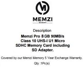 MEMZI PRO 8 GB 90 MB/s. Карта памет от клас 10, Micro SDHC карта с адаптер за SD за цифрови фотоапарати Polaroid iXX090,