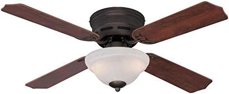 Ciata Lighting Hadley 42-Инчов вентилатор на тавана за помещения от бронз, настъргани с маслени бои, с регулируемо led светильником