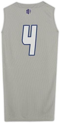 Спортни сувенири Екипа на ВВС Сокол -Издаден сиво-бяла жена на майк № 4 от Баскетболния програма - Размер S - Програма колежи
