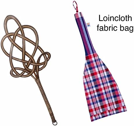 Взбивалка за килими ръчна изработка, Традиционна Ракета, Тканая Взбивалка за килими - Чистач на килими с дълга дръжка -