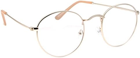 Очила grinderPUNCH Ретро С Кръгли Прозрачни Лещи В Метална Рамка