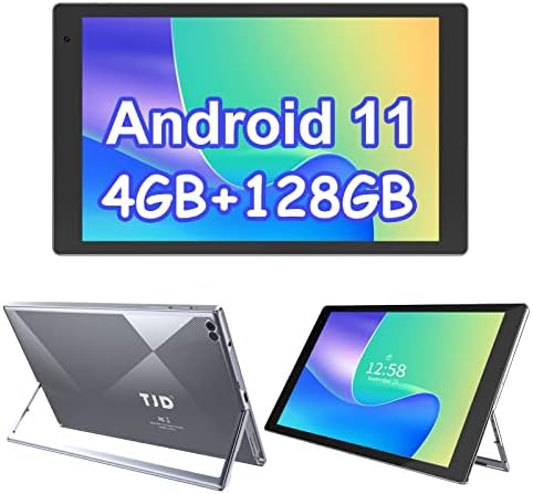 Таблет TJD Android 11 10,1-инчови таблети със стойка, 4 GB RAM И 128 GB ROM, 512 GB С възможност за разширяване, Четириядрен
