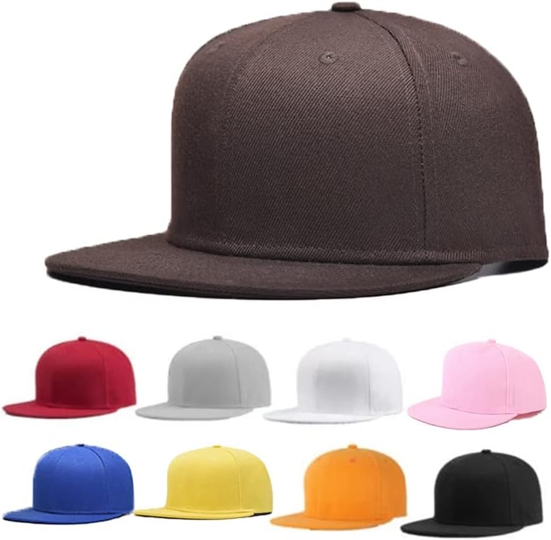 Регулируема Мъжки и Дамски Однотонная бейзболна шапка с Плоска периферия възстановяване на предишното положение, бейзболна шапка в стил Хип-Хоп