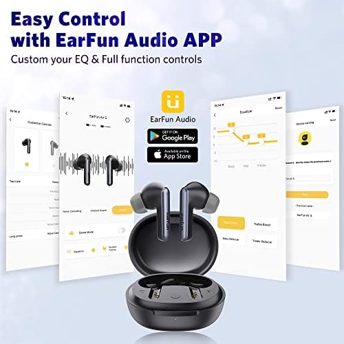 Безжични слушалки EarFun® Air Sweatshield™ IPX7, Водоустойчиви слушалки с продължителност на възпроизвеждане 35