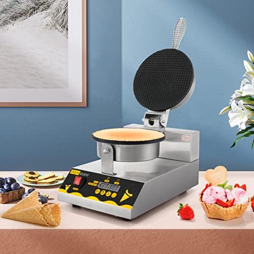 Dyna-Living Машина за приготвяне на гофрети оръжие за сладолед с led цифров дисплей Търговски вафельница за приготвяне на сладолед от Неръждаема Стомана Антипригарная ф?