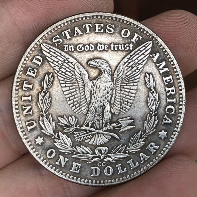 QINGFENG 38 ММ Старинна Сребърна Доларова Монета на САЩ Морган Скитник Монета 1890-C Занаятите 199