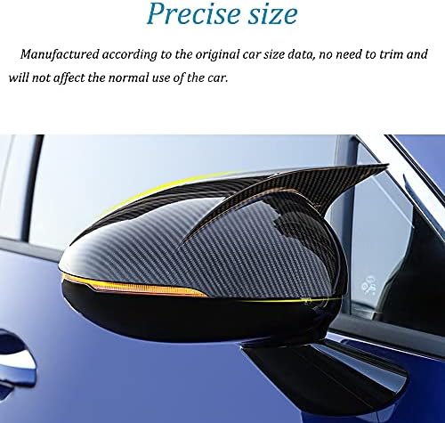 CEBAT 2 бр. ABS Защитно покритие на огледалото за обратно виждане, Тампон Върху Страничната Врата, Корнизи в формата на Миди, Аксесоари За украса на Екстериора на Автомо?