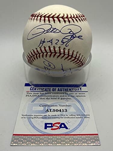 Пийт Роуз, Извинявай, сложих на Бейзбол с Автограф OMLB Baseball PSA DNA * 13 - и Бейзболни топки с автографи