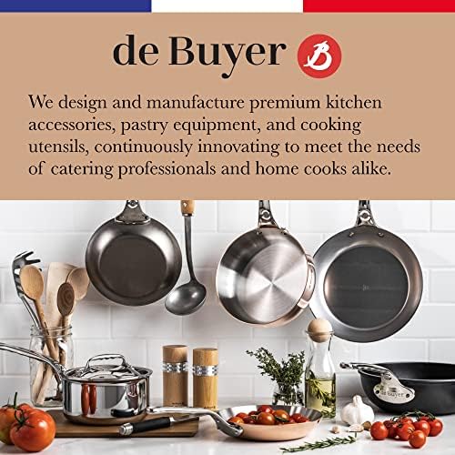 Форма за палачинки и питки De Buyer Blue е от въглеродна стомана - 9,5 - идеална за готвене и претопляне на палачинки,