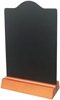 Настолна Дървена дъска за съобщения FixtureDisplays® на 5.9 x 8 x 2.4 Настолна Черна дъска с основание 21428-1-NPF