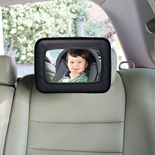 Детско Автомобилно огледало Dreambaby На задната седалка, Обърнато обратно - Много Голям Широкоъгълен преглед Модел L291