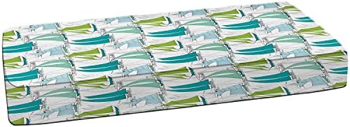 Чаршаф за легло в морски стил, Ветроходни лодки в океана, Крайбрежната тема за сърфинг, Морски Живот, Цветни Морска