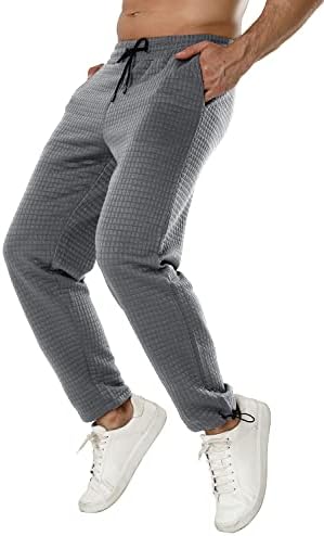Мъжки Спортни Панталони GINGTTO с Отворен Дъното и Завязками Ежедневни Панталони Свободно Намаляване с Еластична