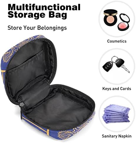 Чанта за съхранение на Хигиенни Кърпички ORYUEKAN, Преносими Многократна употреба Менструални Тампони джоб, Чанта за Съхранение на Тампони за жени и Момичета, Етничес?