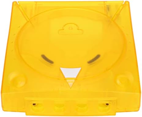 Прозрачен Пластмасов Корпус, Амортизирующий Пластмасов корпус Жълта на цвят, за SEGA Dreamcast DC