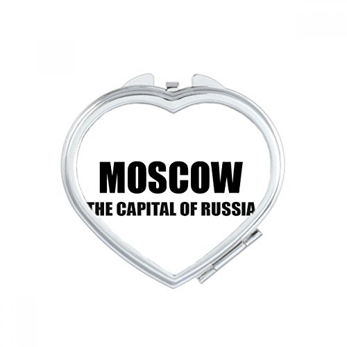 Москва, Столицата на Русия, Огледалото с форма на Сърце, Увеличително за Пътуване, Преносим, Джобен Грим