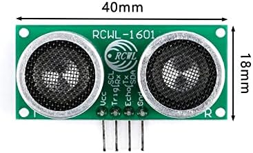 Rakstore 4шт RCWL-1601 Ултразвуков Сензор Обхват Модул Разстояния, Съвместима с широка напрежение HC-SR04 3V-5V