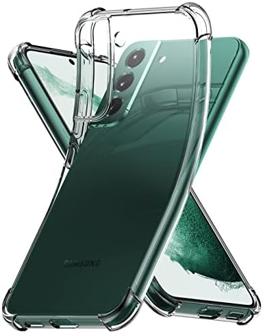 Калъф Samsung Galaxy S22 Прозрачен, Galaxy S22 Case, CASEVASN Ultra [Тънък] Устойчив На надраскване Гъвкав TPU С амортизирующими за сядане, Гелевый Мек Силиконов Защитен калъф за Samsung Galaxy S22