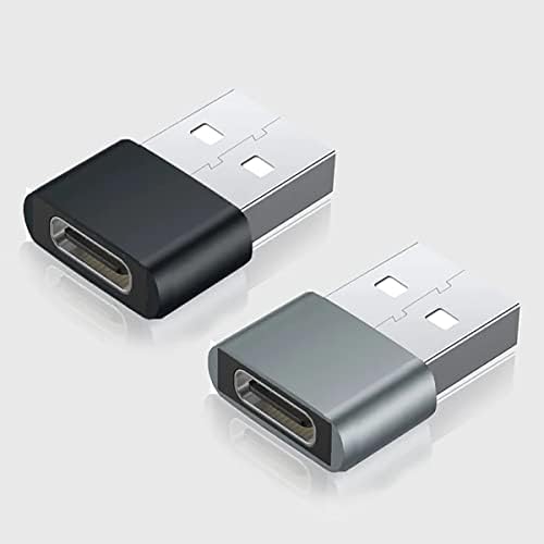 Бърз USB адаптер-C за свързване към USB конектора на Samsung SM-N930R за зарядни устройства, синхронизация, OTG-устройства, като клавиатура, мишка, Zip, геймпад, pd (2 опаковки)