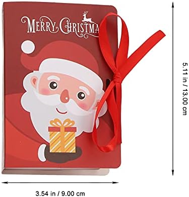 Декоративни Коледни Кутии Cabilock, 4 бр., Подарък Кутия във формата на Коледно книги, Опаковки за Шоколадови Бонбони, Подарък