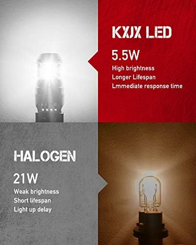 KXJX 7443 Led Светлина заден ход 7443 Led Лампа с Бял Цвят, 7440 7441 7444 T20 W21W Led Замяна Лампа за резервни светлини
