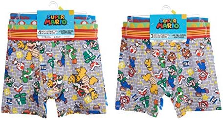 Боксови гащи Super Mario от Nintendo Boys са на Разположение в multipocket размери 4, 6, 8, 10 и 12