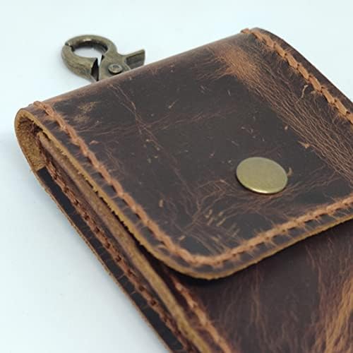 Чанта-кобур от естествена кожа за LG Q Stylo 4, Калъф за вашия телефон ръчна изработка от естествена кожа, Изработен