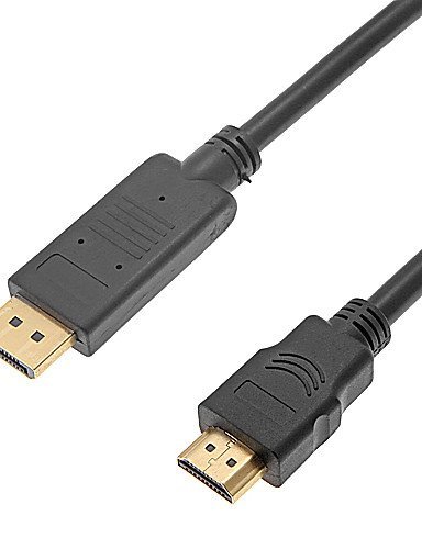 Кабел-адаптер за свързване на видео към компютъра и телевизията DisplayPort Male to HDMI Дължина 1,8 м 5,904 Фута