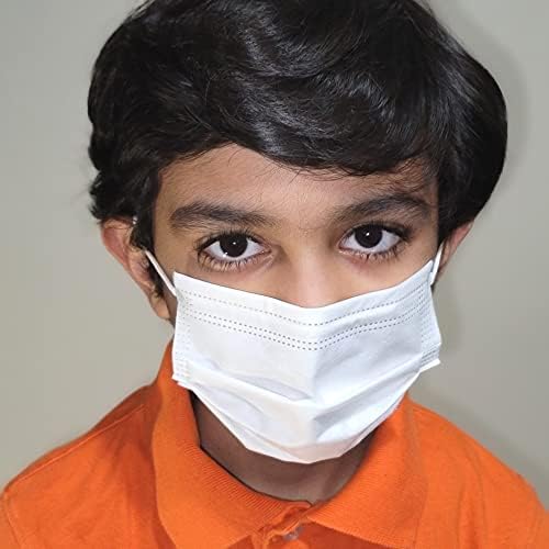 Детска Еднократна маска за лице, Направено в САЩ, 50 бр/ кутия, бяла от GS Medical