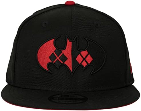 Нова Ера на Батман и Харли Квинн Лого 9Fifty Регулируема Шапка Черен