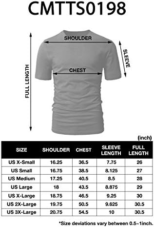 H2H Мъжки Ежедневни ризи Slim Fit с къс ръкав, Меки и леки, С V-образно деколте, с кръгло деколте, размери от