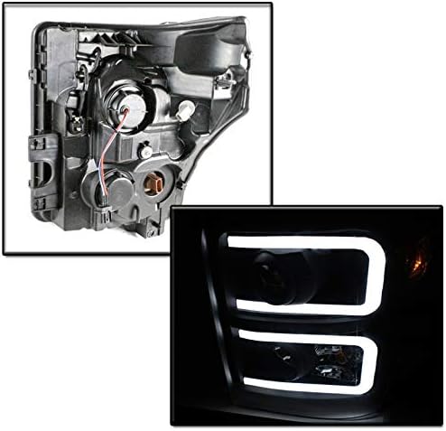 ZMAUTOPARTS LED DRL Черно Проектор Фарове w/6,25Синьо DRL За 2011- Ford F250/F350/F450/Super Duty F550