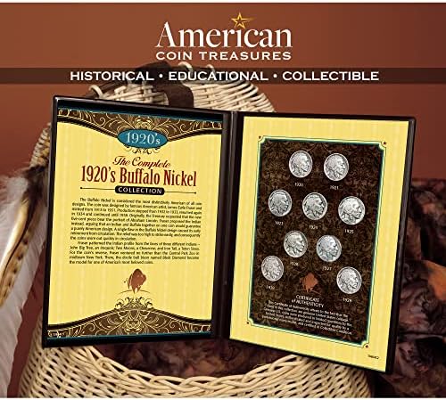 Съкровищата на американски монети Допълват Колекция от никел Buffalo 1920-те години