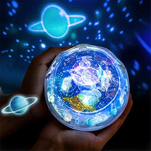 SJYDQ Звездното Небе Нощно Планета Магически Проектор Земя Вселената Led Лампа Цветна Въртящата Светеща Звезда Детски