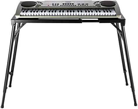 Сгъваема поставка за клавиатура на пиано Neewer за 61-бутонна / 76-бутонна / 88-бутонна клавиатура с регулируема височина от 25,6 до 43,3 / от 65 см до 110 см и с дължина от 29 до 51,2 /