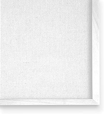 Stupell Industries Натюрморт с Цветен букет Топъл летен поляна, дизайн Карол Робинсън, монтиран на стената фигура в бяла рамка, 16 x 20, синьо