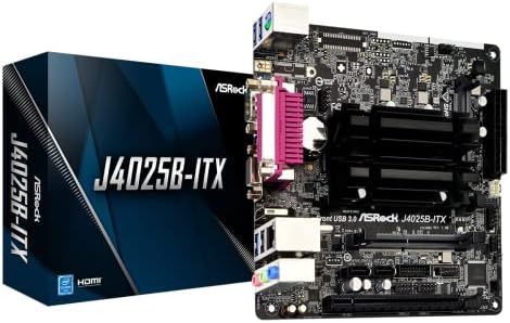 Дънната платка на ASRock J4025B-ITX с двуядрен процесор Intel® J4025 (до 2,9 Ghz)
