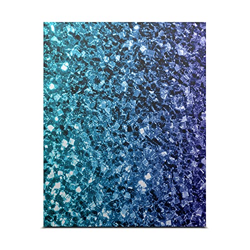 Дизайн на своята практика за главата Официално Лицензиран PLdesign Aqua Blue Art Mix Vinyl Стикер Калъф За игра кожа, Съвместим С конзола Xbox One X