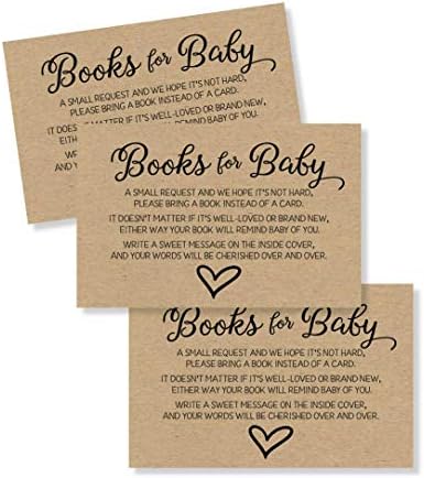 Всички свързани 50 трета пола неутрални карти с изискванията на подложка в книгата за душ Kraft Baby Shower Book (50 картички)