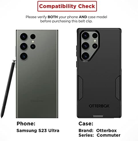 Кобур с клипс за колана за серия Otterbox Commuter, Samsung Galaxy S23 Ultra (6.8), Само кобур за носене не е